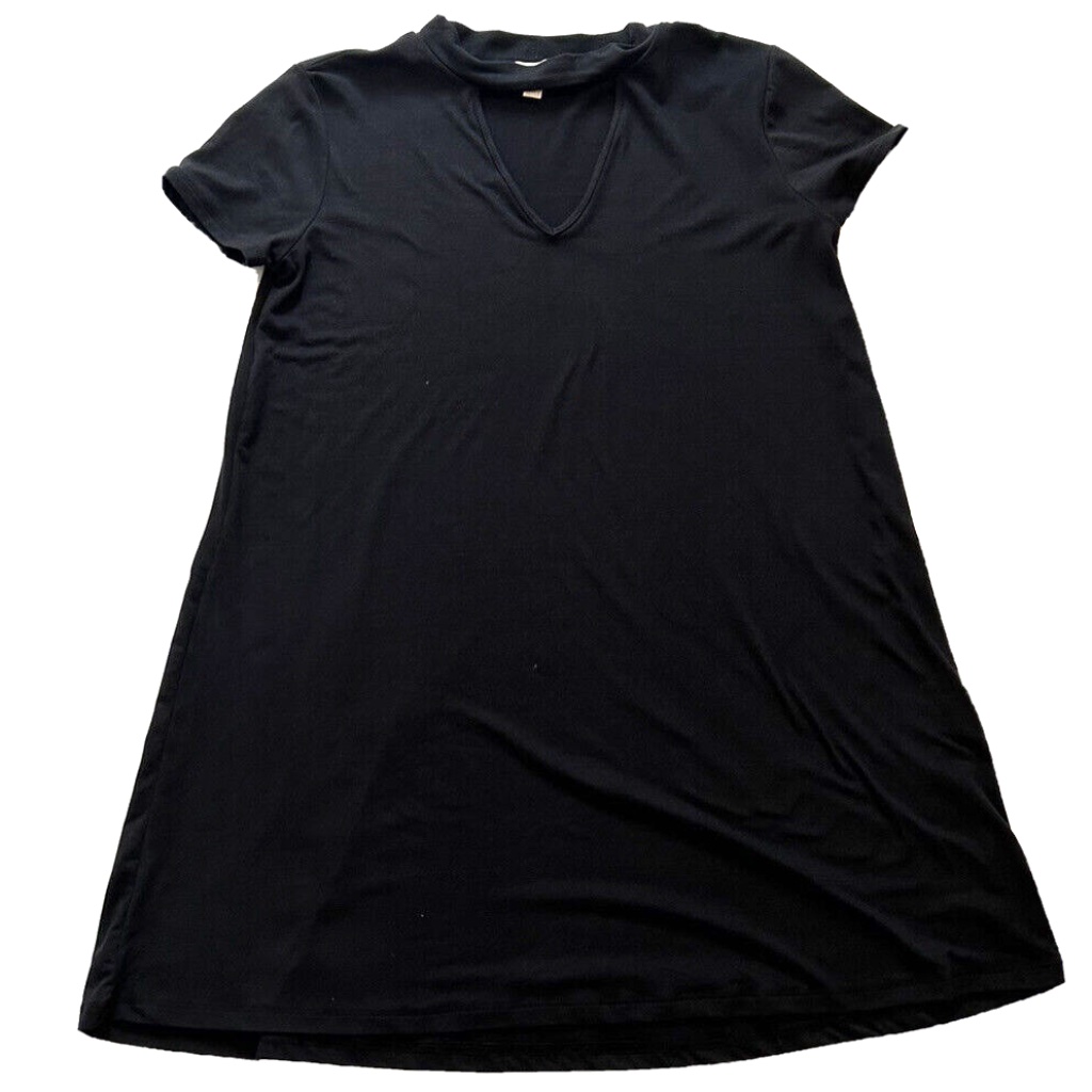 Pink Republic Girls Shirt Black Short Sleeve Top Pullover Blouse Size Xl (16)